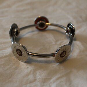 Silver Tone Shotgun Shell Bangle Bracelet (Remington, Gamebore, 12, Nobelsport)